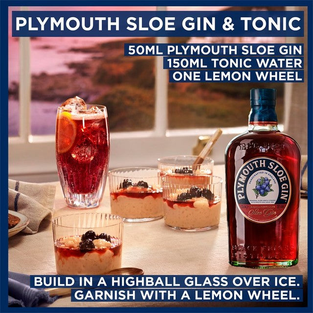 Plymouth Sloe Gin 70cl, imported from the UK
