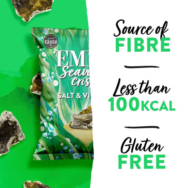 Emily Seaweed Crisps Salt & Vinegar 18g - British product