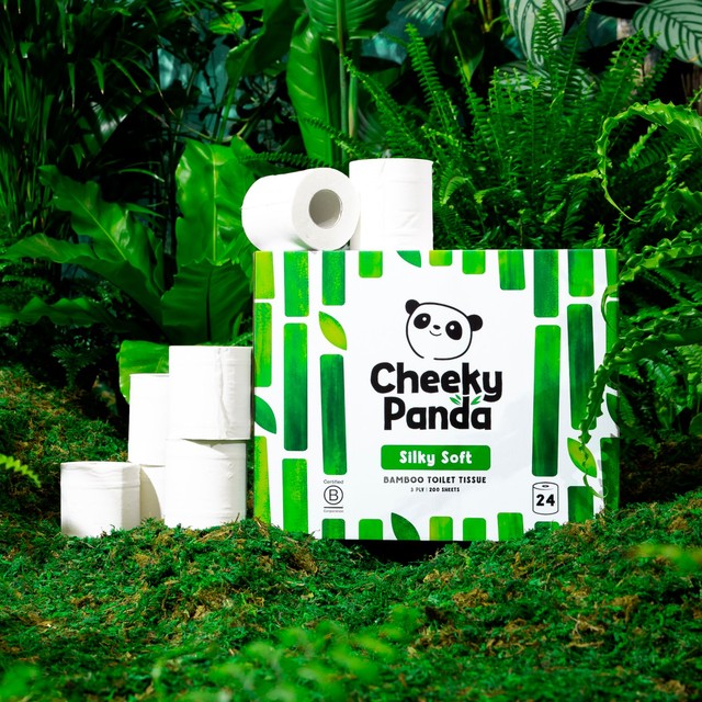 The Cheeky Panda Bamboo Toilet Tissue 24 Roll 200 Sheets - British product