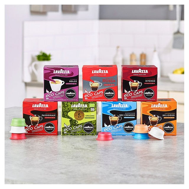 Lavazza Dek Cremoso coffee capsules 16 capsules, UK version