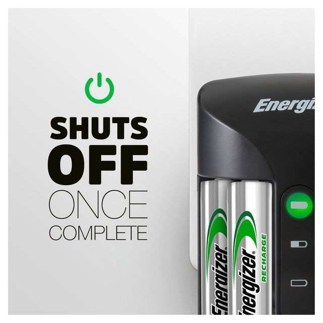Energizer Pro AA/AAA battery charger with 4 AA batteries - British product