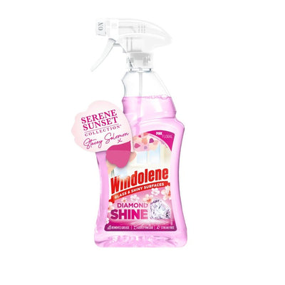 Windolene Diamond Shine Glas- & Glänzende Oberflächen Pink Floral Glasreiniger 750ml