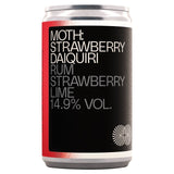 Moth Strawberry Daiquiri canned cocktail, imported from the UK