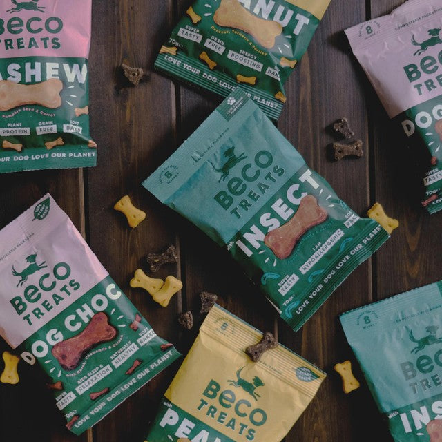 Beco Pets dog treats carob and chamomile 70g - British product