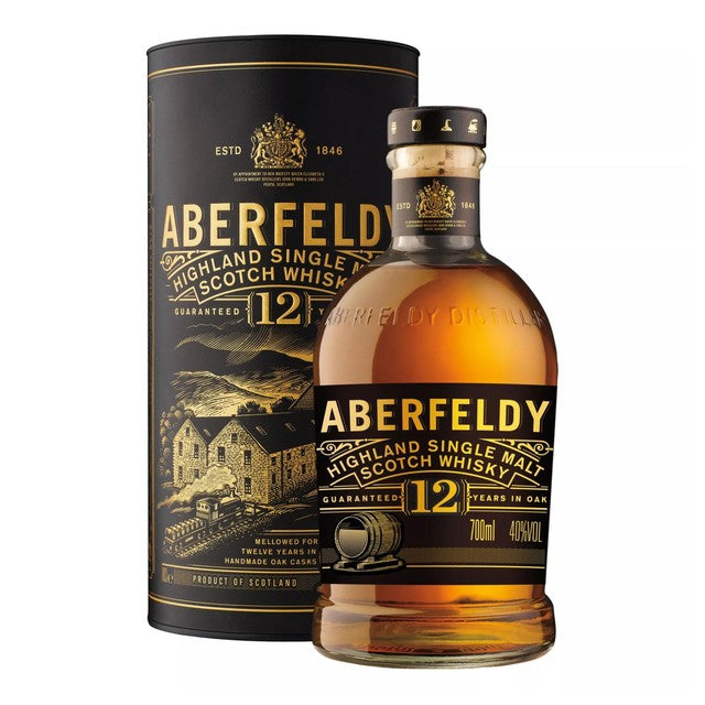 Aberfeldy 12 Year Old Single Malt Scotch Whisky 70cl - British product