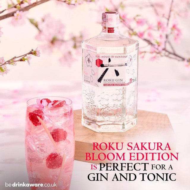 Roku Sakura Bloom Edition Japanese craft gin - British product
