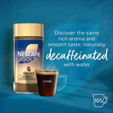 Nescafe Gold Blend decaf coffee jar 190g, imported from the UK