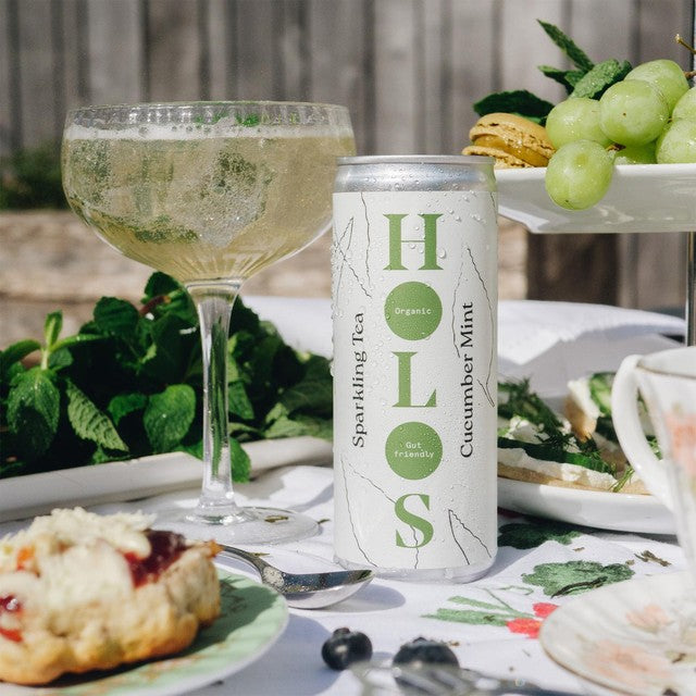 HOLOS Sparkling Tea Cucumber Mint 250ml - British product