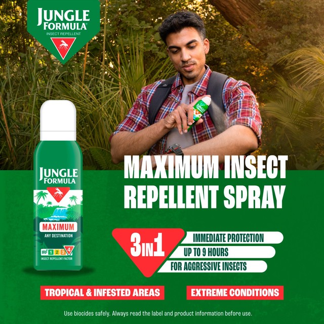 Jungle Formula Maximum Aerosol Insect Repellent 125ml, UK version