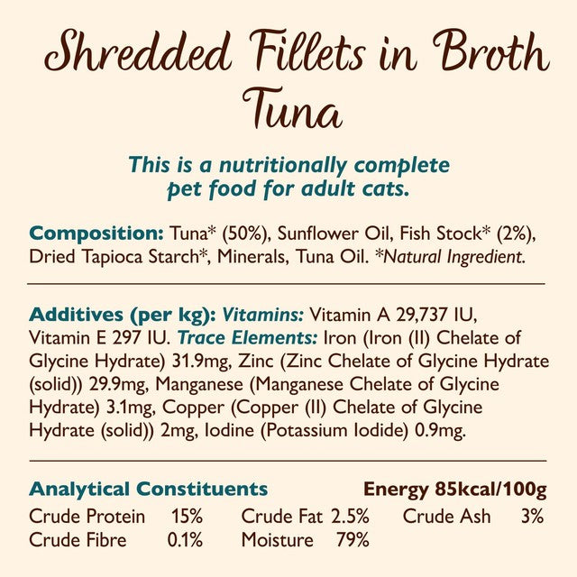 Lily's Kitchen Tuna in Broth wet cat food 70g, UK version