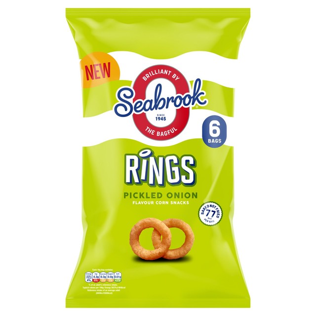 Seabrook pickled onion rings 16g (British brand)