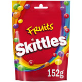 Skittles Vegan Chewy Sweets Fruit Flavoured Pouch Bag 152g