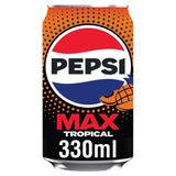 Pepsi Max Tropical soft drink can 330ml (British brand)