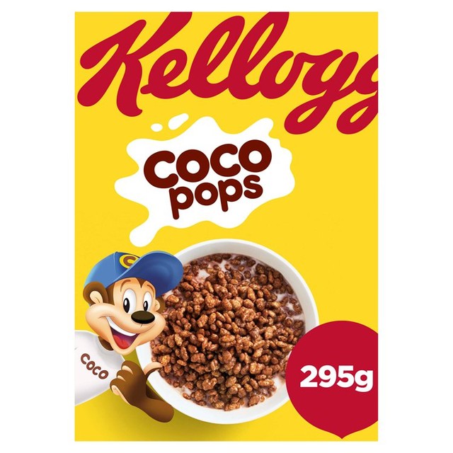 Kellogg's Coco Pops chocolate breakfast cereal 295g - British product