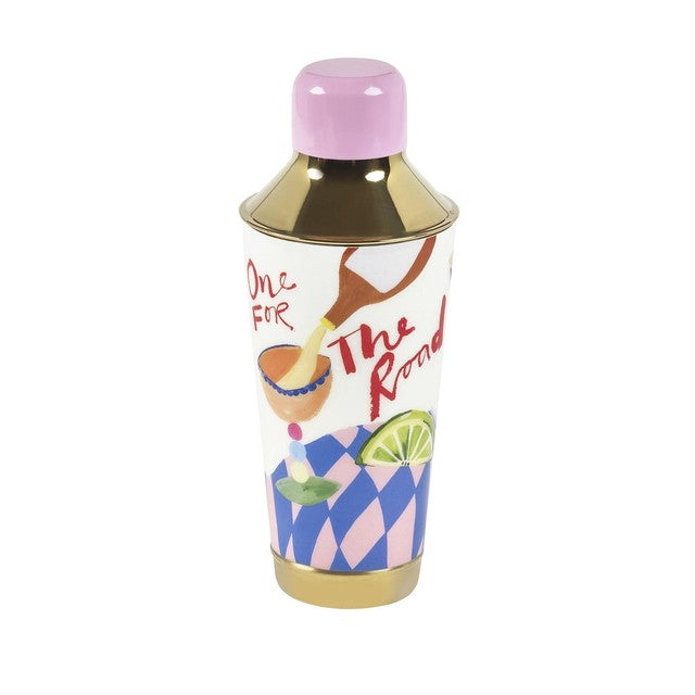 Eleanor Bowmer cocktail shaker with Cin Cin design - British product