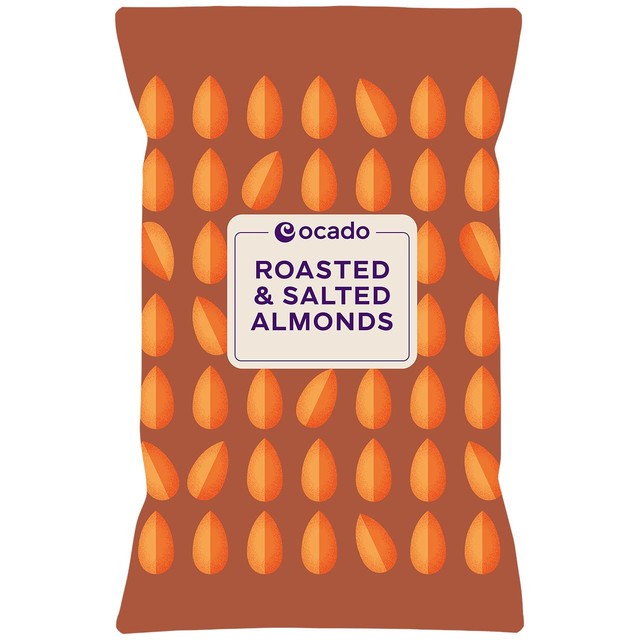 Ocado roasted and salted almonds 200g, imported from the UK