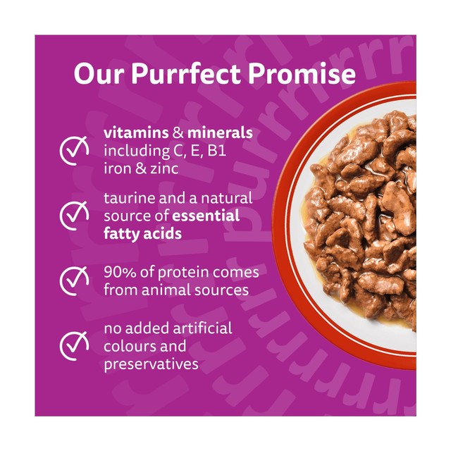 Whiskas wet cat food pouches meaty meals in gravy 12 x 85g (British brand)