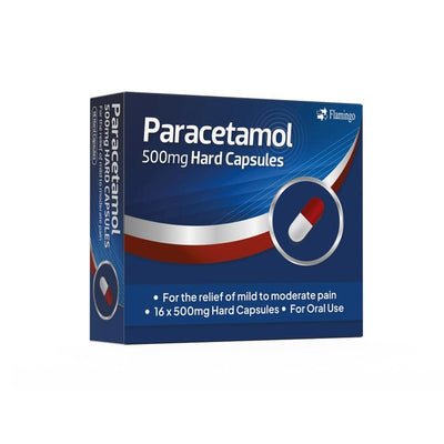 Flamingo Pharma Paracetamol Kapseln Schmerzmittel 16er-Packung