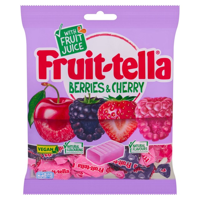 Fruittella Berry & Cherry chewy sweets 135g - British product