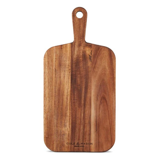 Cole & Mason Barkway Acacia Small Chopping Board with Handle - British product