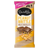 Darrell Lea milk chocolate peanut brittle block 160g - British product