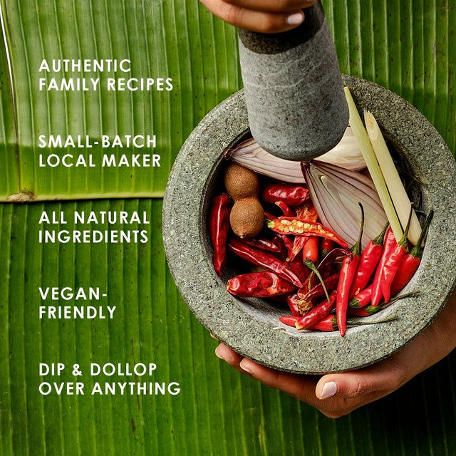 Rempapa Sambal Tumis chilli paste 180g, imported from the UK