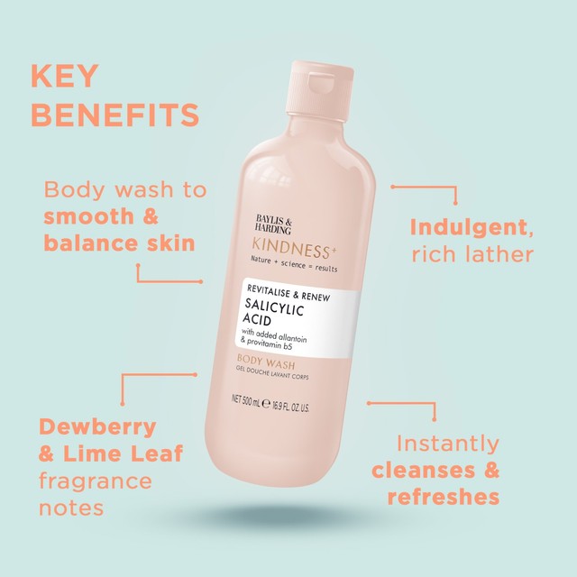 Baylis & Harding Salicylic Acid Body Wash, (British brand)