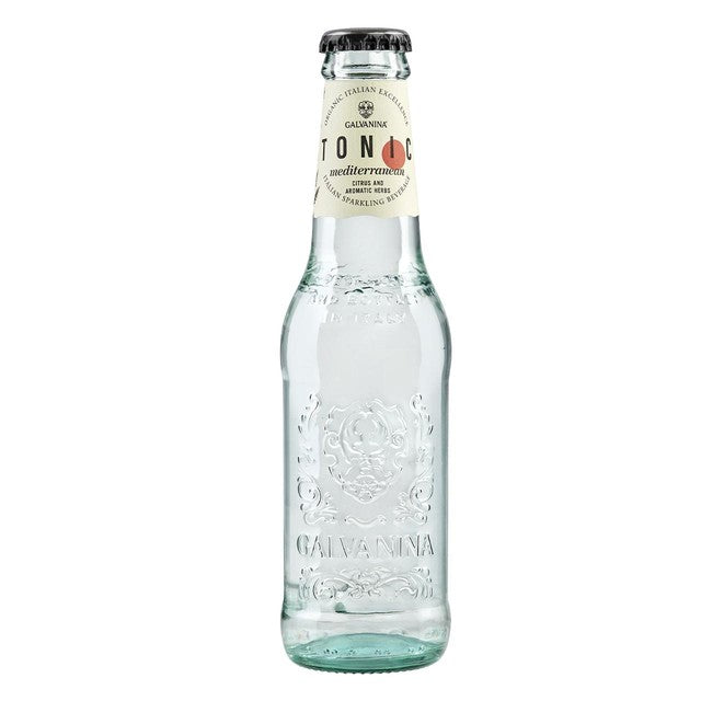 Galvanina organic Mediterranean tonic water glass bottle - British product