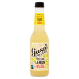 Gusto organic Sicilian lemon and yuzu flavoured soft drink, UK version