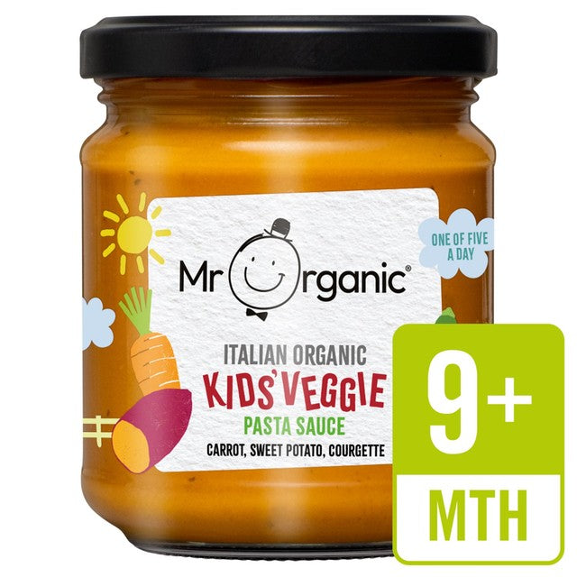 Mr Organic Pasta Sauce Carrot Sweet Potato 200g, imported from the UK