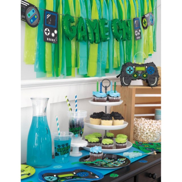 Unique Party Gamer Birthday plastic cups 16oz - British product