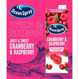 Ocean Spray cranberry raspberry juice drink 1L, imported from the UK