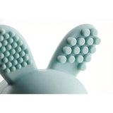 Brush-Baby Bobbie Bunny Teether Toy Eucalyptus Green - British product