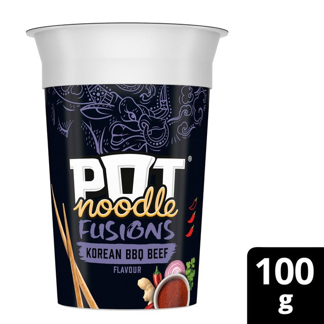 Pot Noodle Korean BBQ Beef instant noodle pot 100g, imported from the UK