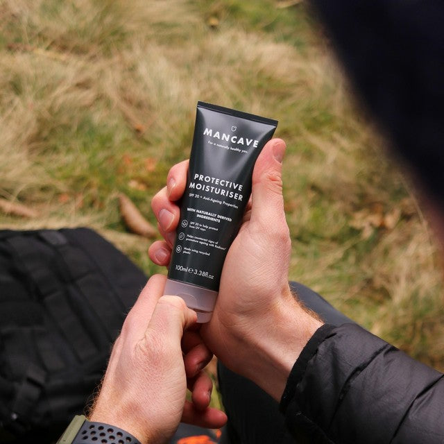 ManCave SPF20 Protective Anti-Aging Moisturiser 100ml, imported from the UK