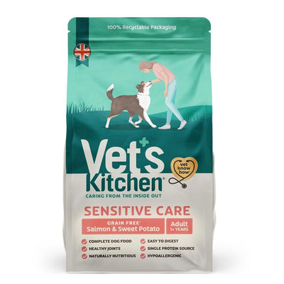 M&S Vet's Kitchen Grain Free Adult Dry Dog Food Salmon & Sweet Potato 2.2kg- Buy online at McGrocer