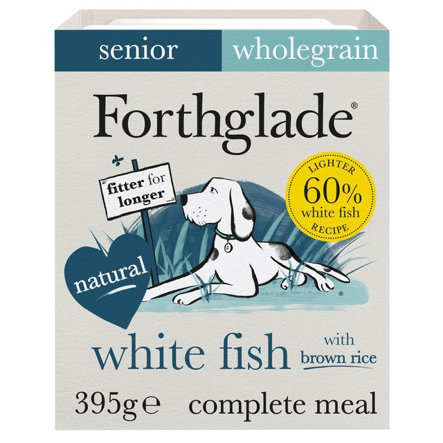 Forthglade Senior White Fish wet dog food 395g - British product