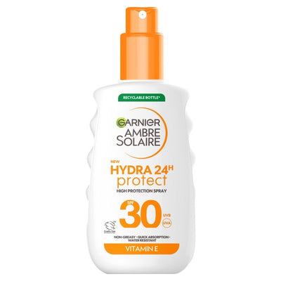 M&S Garnier Ambre Solaire Hydra 24 Solbeskyttelsesspray SPF30 150ml- Kjøp online hos McGrocer