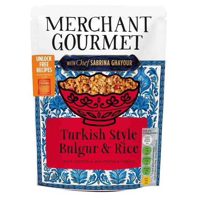 Merchant Gourmet Turkish-style bulgur and rice mix (British brand)