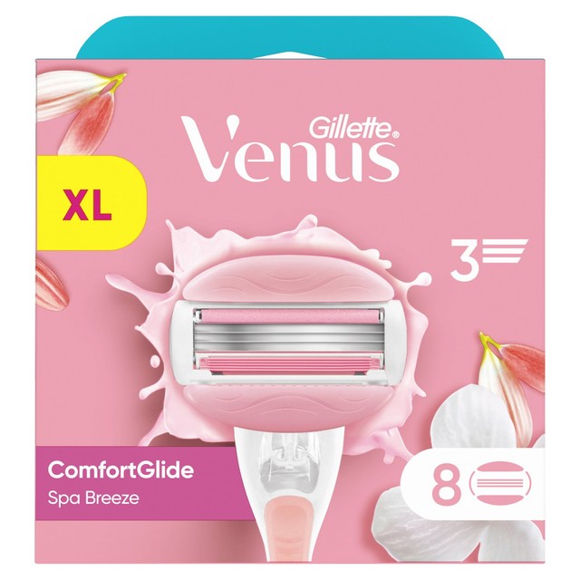 Gillette Venus Spa Breeze razor blades 8 blades (British brand)