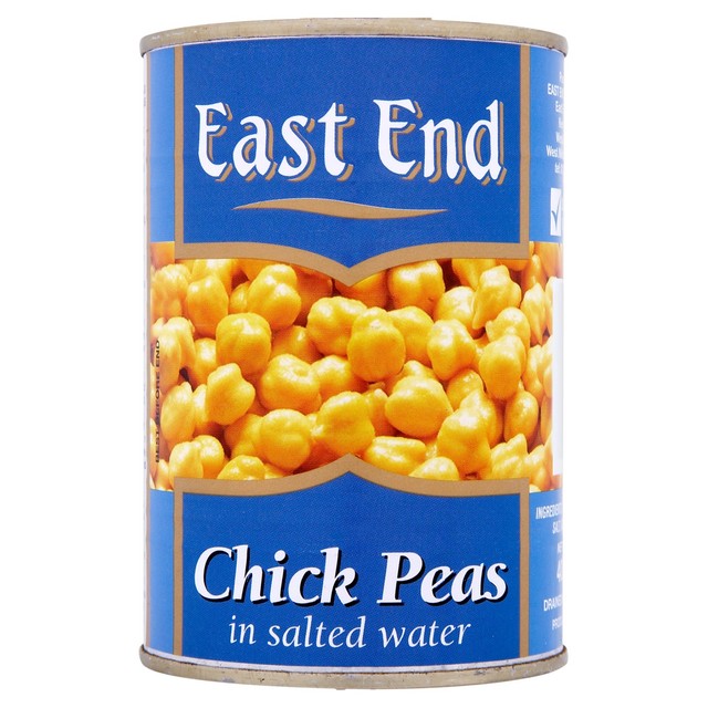 East End canned chick peas in salted water 400g - British product