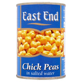 East End canned chick peas in salted water 400g - British product