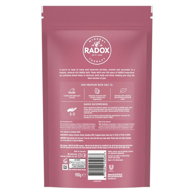 Radox Detox Therapy Bath Salts 900g, imported from the UK