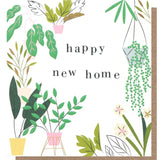 Caroline Gardner new home plants greeting card 140 x 146mm - British product