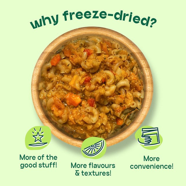 More Toddler Meals Five Veg Macaroni toddler meal 150g, imported from the UK
