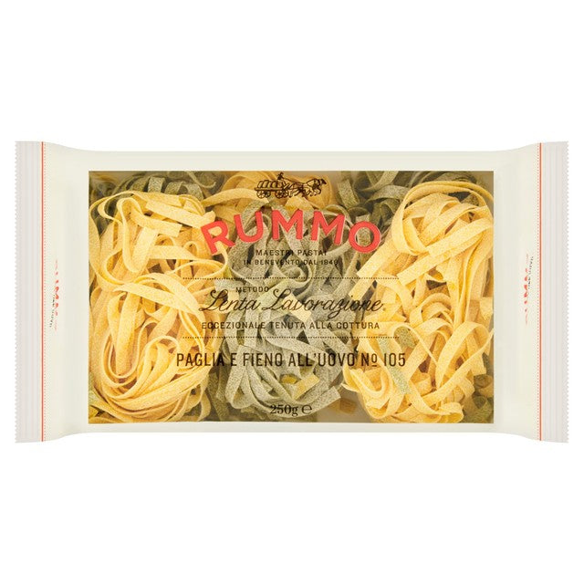 Rummo Paglia e Fieno All'Uovo egg pasta 250g, imported from the UK