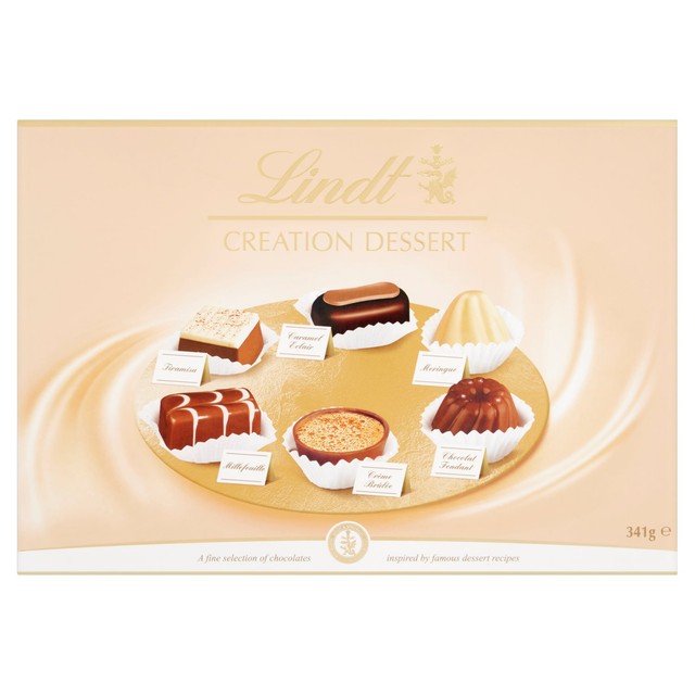 Lindt dessert assortment chocolate box 341g, UK version