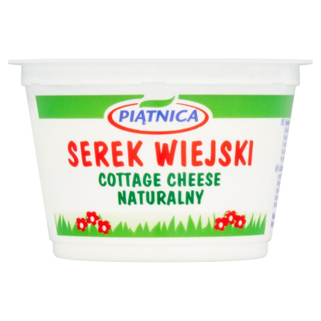 Piatnica natural cottage cheese 200g, imported from the UK