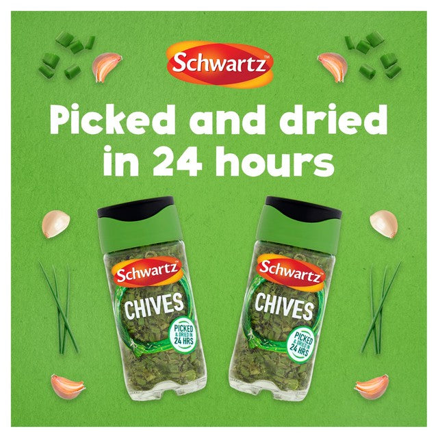 Schwartz chives dried herb jar 1g - British product