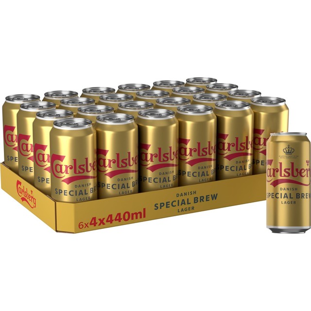 Carlsberg Special Brew strong lager 4 x 440ml cans - British product